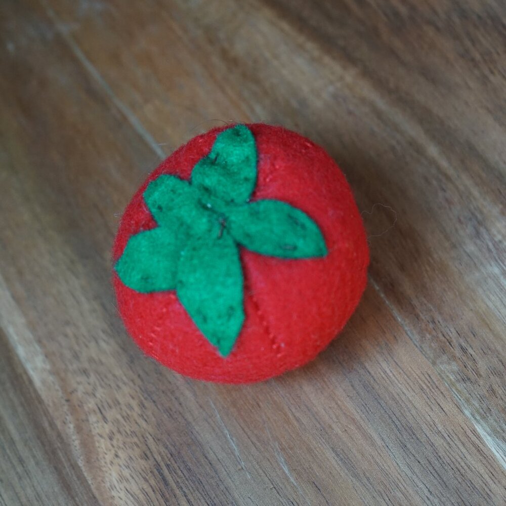 Hand Sewn Play Felt Tomato